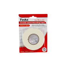 CINTA DOBLE FAZ ENGOMADA FOSKA 18MMX2M
