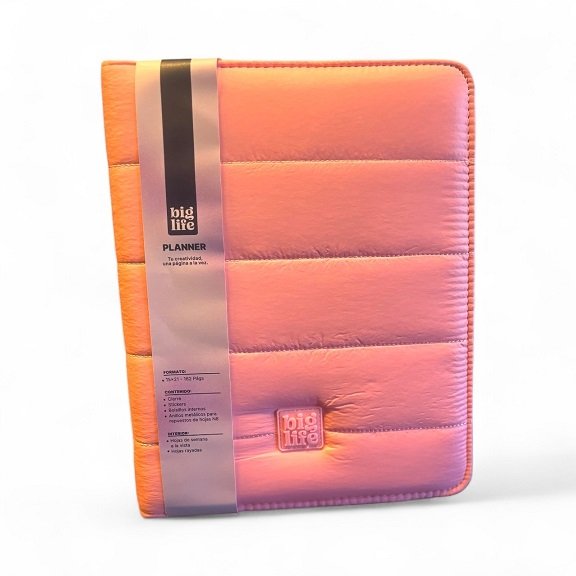 PLANNER BIG LIFE PUFFER ROSA 15X21