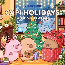 CAPI HOLIDAYS LIBRO PARA COLOREAR