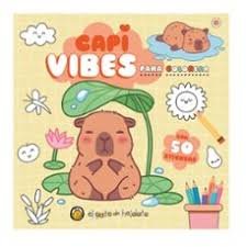 CAPI VIBES , PARA COLOREAR CON 50 STIKERES